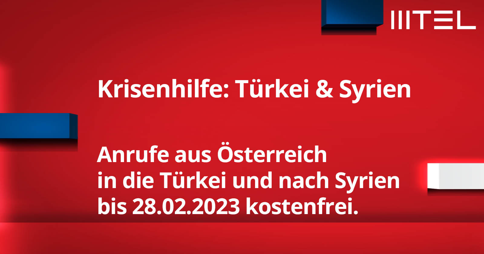 MTEL Krisenhilfe: Türkei & Syrien
